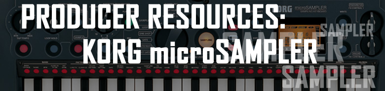 Producer Resources KORG microSAMPLER